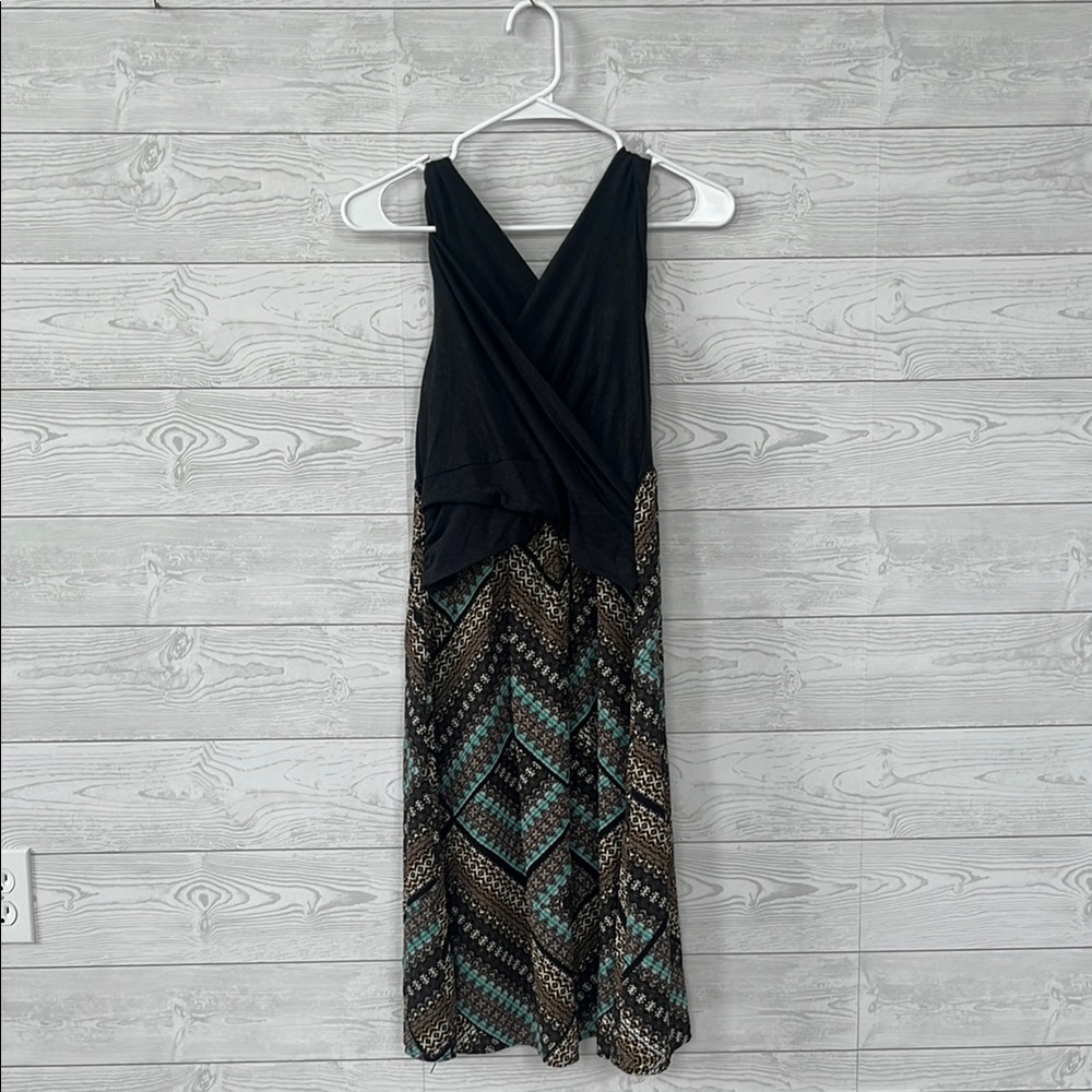 Anthropologie Elegant Gray and Patterned Dress-Amadi Size M